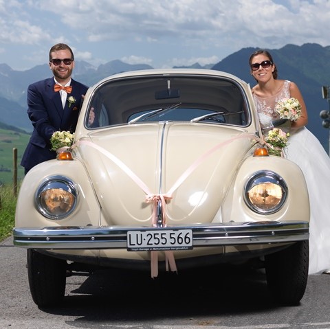 Hochzeitsauto VW-Käfer